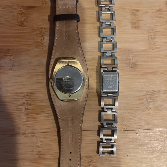 Guess watch bundle like new- look at all photos suede / gold & SS MOP - Picture 5 of 12